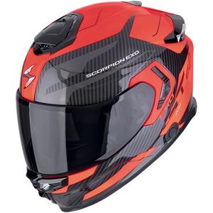Casque moto intégral Scorpion EXO-GT SP AIR FLEX noir-rouge fluo
