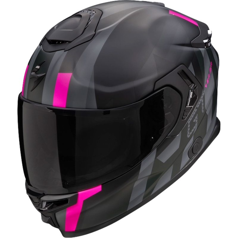 Casque moto intégral Scorpion EXO-GT SP AIR TOURADVEN noir-rose soldes