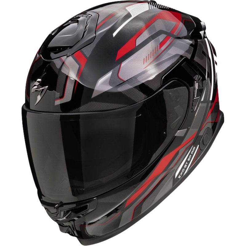 Casque moto intégral Scorpion EXO-GT SP Air Augusta noir-gris-rouge soldes
