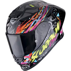 Casque moto intégral Scorpion EXO-R1 EVO II AIR SAVAGE noir-bleu-rose