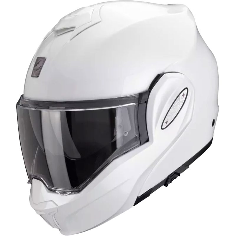 Casque à visière Scorpion EXO-TECH EVO PRO SOLID blanc perle