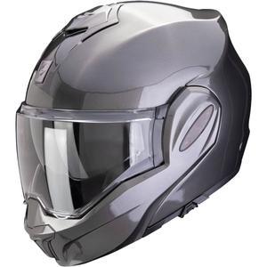 Casque Scorpion EXO-TECH EVO PRO SOLID gris métallisé à bascule