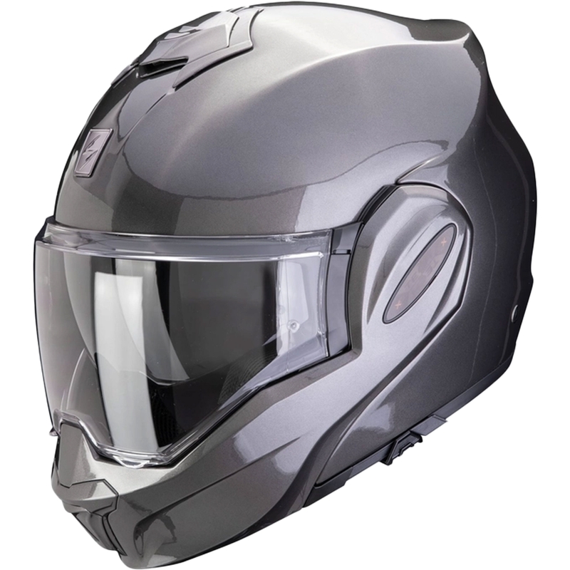 Casque Scorpion EXO-TECH EVO PRO SOLID gris métallisé à bascule