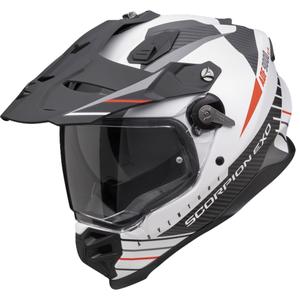 Casque d'enduro Scorpion ADF-9000 Air Feat mat blanc-noir-rouge