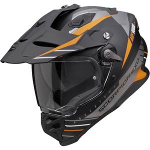 Casque d'enduro Scorpion ADF-9000 Air Feat noir mat-argent-orange