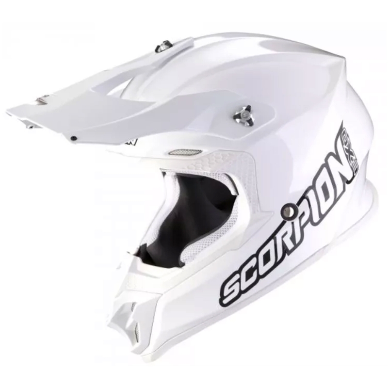 Casque de motocross Scorpion VX-16 EVO AIR Solid white