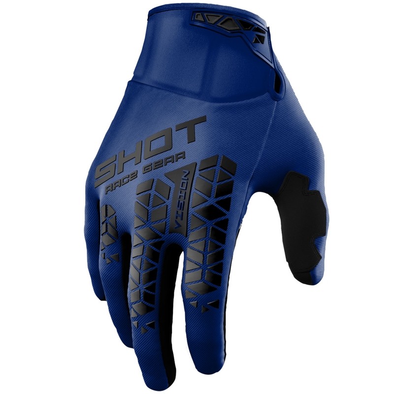 Motokrosové rukavice Shot Vision Tech modré