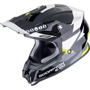 Casque motocross Scorpion VX-16 EVO AIR ROD noir-jaune fluo