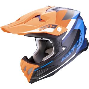 Casque de motocross Scorpion VX-22 Air BETA bleu-orange mat