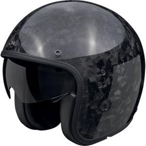 Casque moto ouvert Scorpion Belfast EVO ONYX CARBON SOLID noir