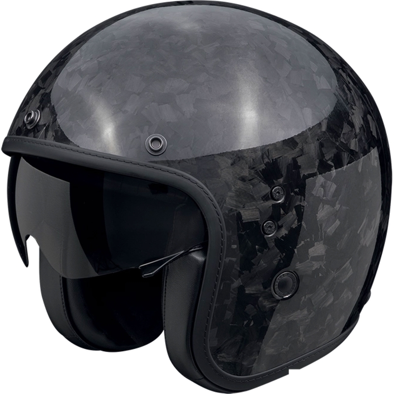 Casque moto ouvert Scorpion Belfast EVO ONYX CARBON SOLID noir