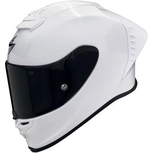 Casque moto intégral Scorpion EXO-R1 EVO AIR FIM Racing #1 Solid Pearl White