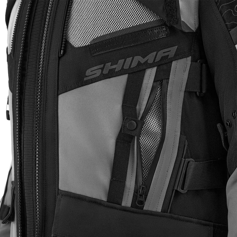 Veste moto Shima Tracker gris clair