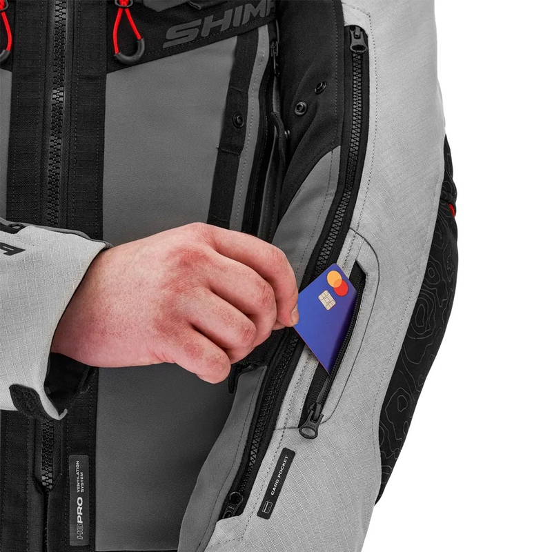 Veste moto Shima Tracker gris clair