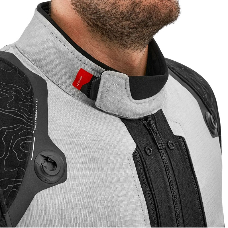 Veste moto Shima Tracker gris clair
