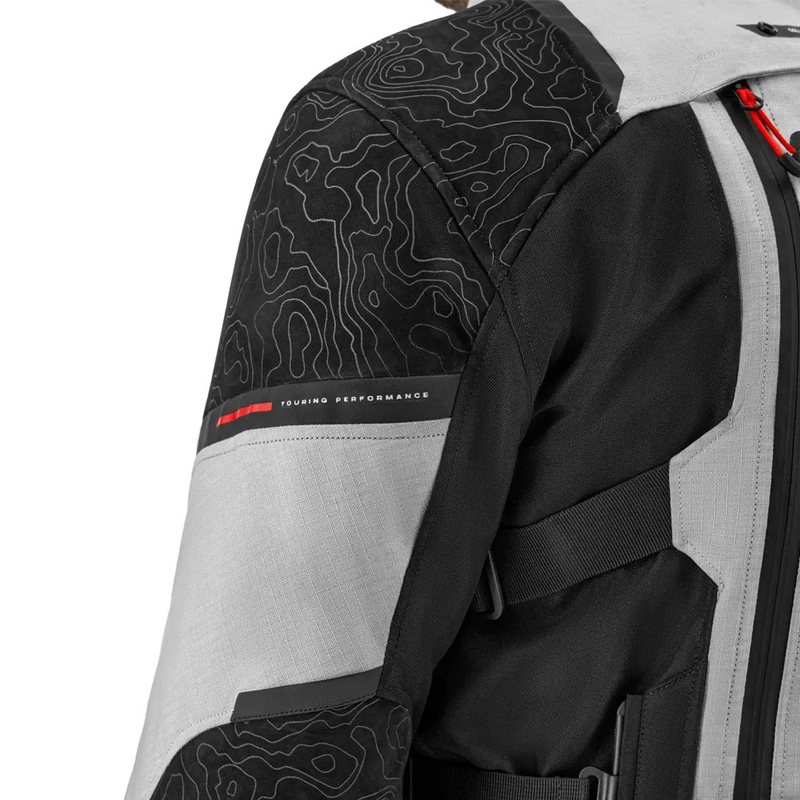 Veste moto Shima Tracker gris clair