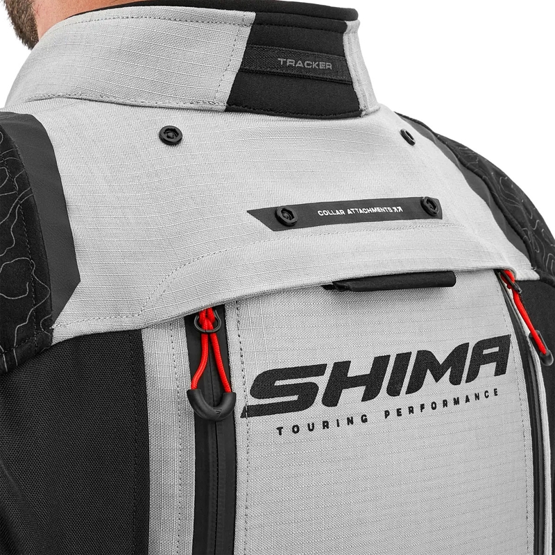 Veste moto Shima Tracker gris clair