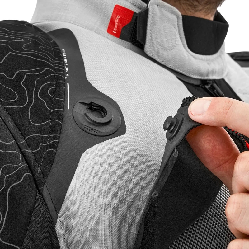 Veste moto Shima Tracker gris clair