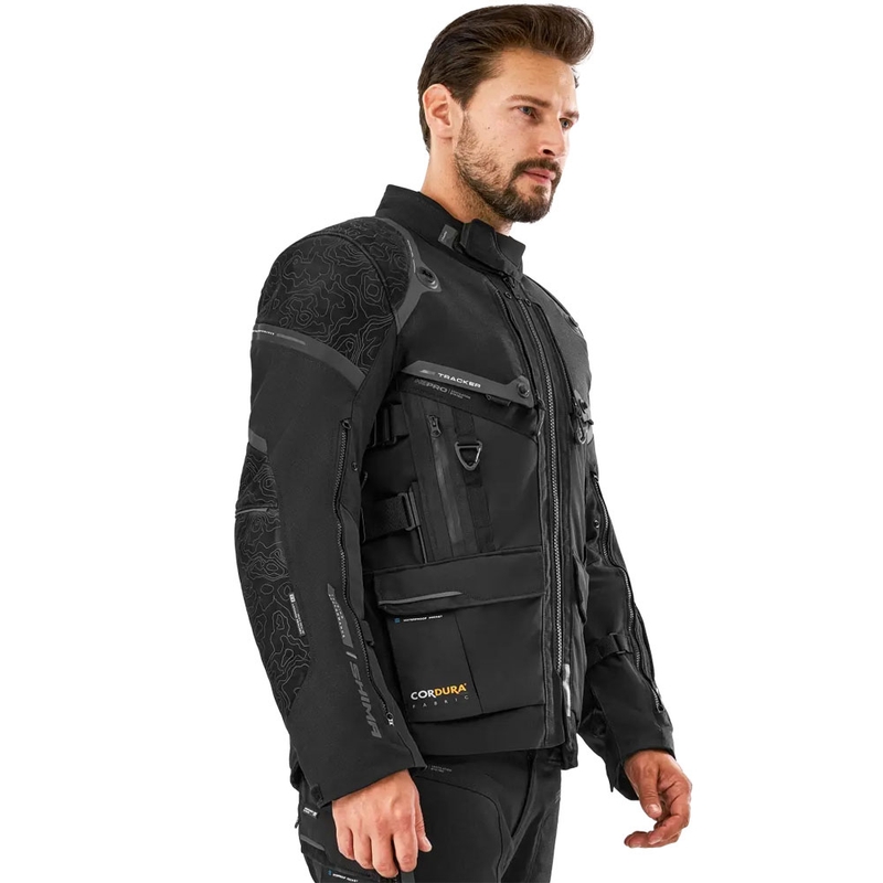 Veste moto Shima Tracker noire