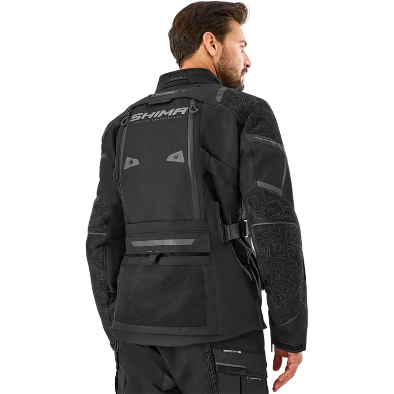 Veste moto Shima Tracker noire