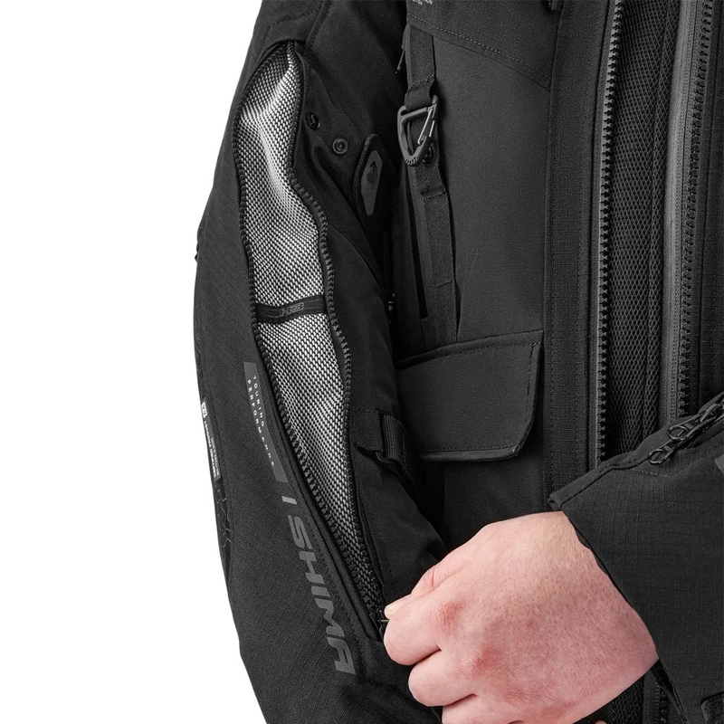 Veste moto Shima Tracker noire
