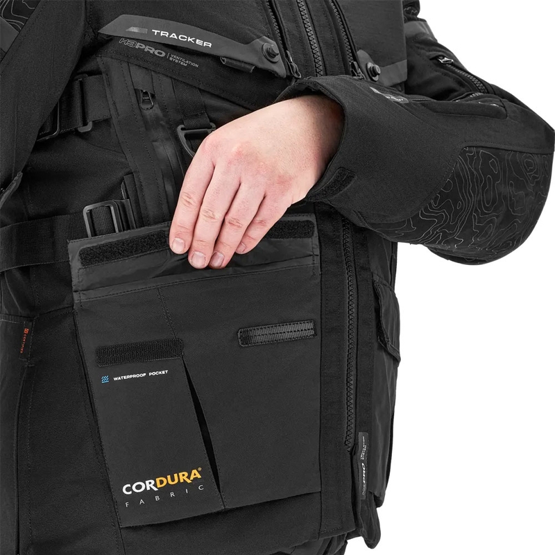 Veste moto Shima Tracker noire
