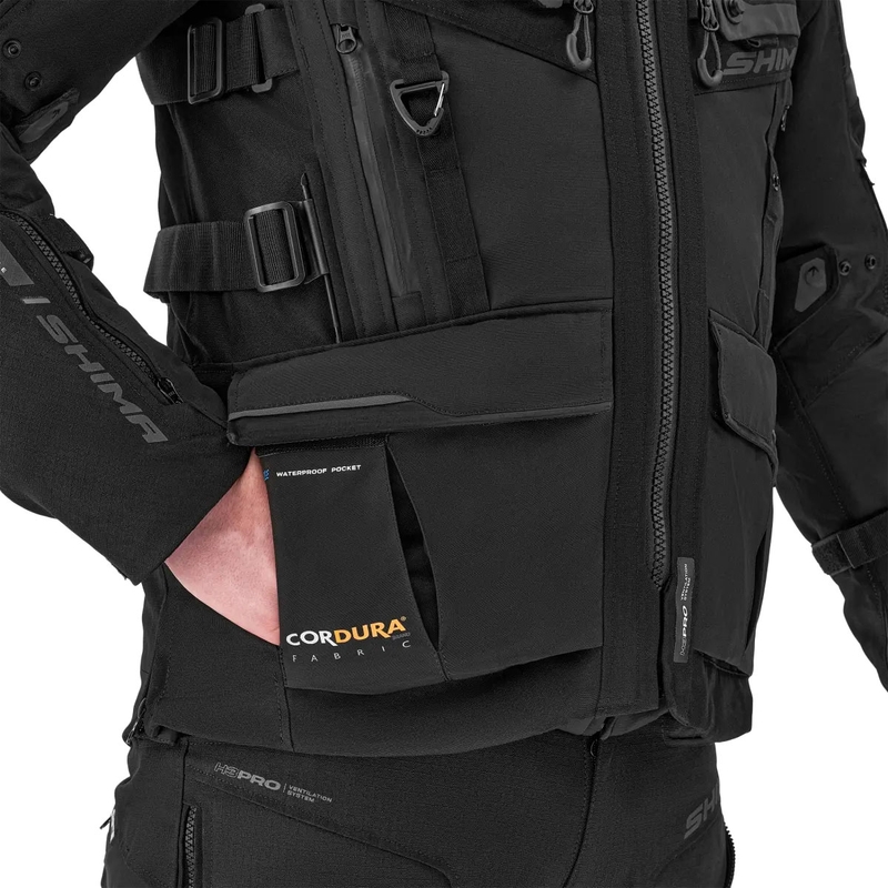 Veste moto Shima Tracker noire