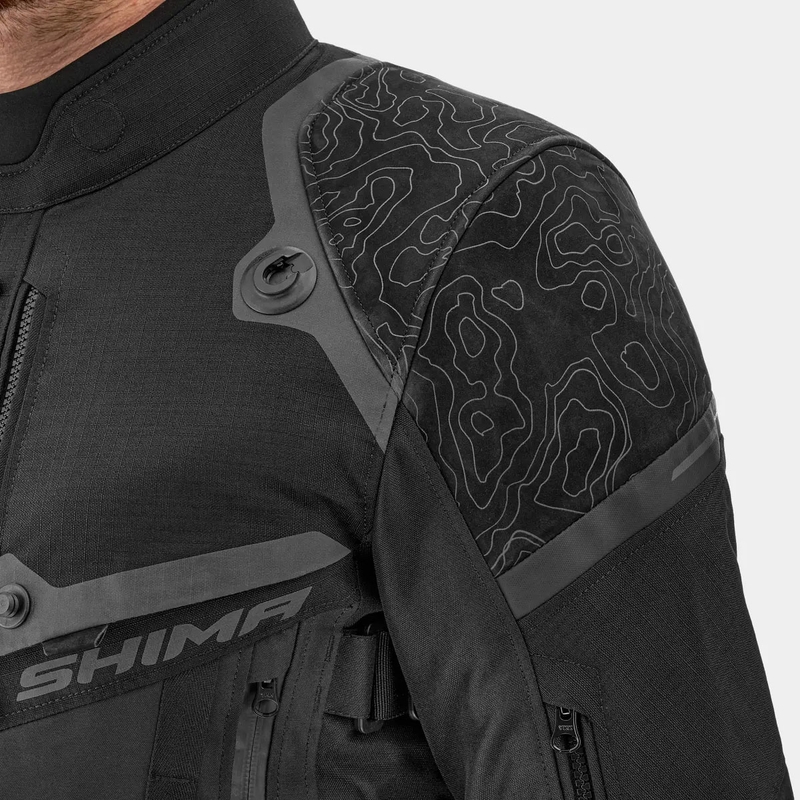 Veste moto Shima Tracker noire