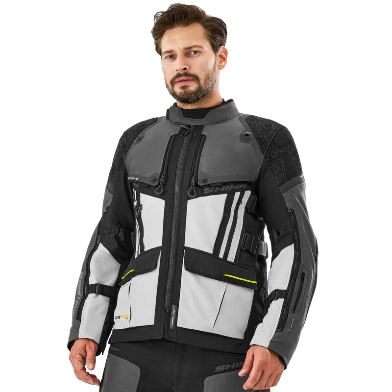 Veste moto Shima Tracker grise