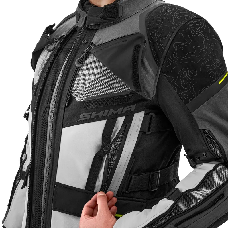 Veste moto Shima Tracker grise