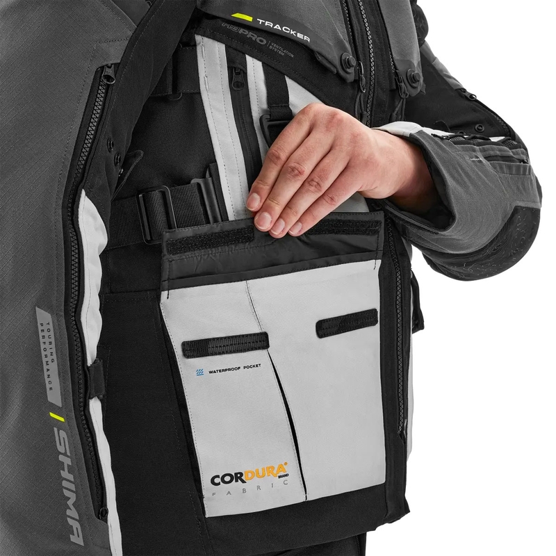 Veste moto Shima Tracker grise