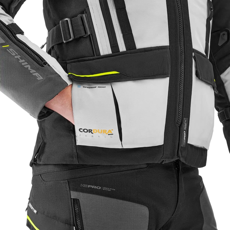 Veste moto Shima Tracker grise