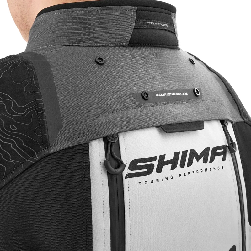 Veste moto Shima Tracker grise