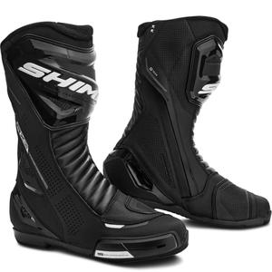 Bottes moto femme Shima RX-3 noir-blanc