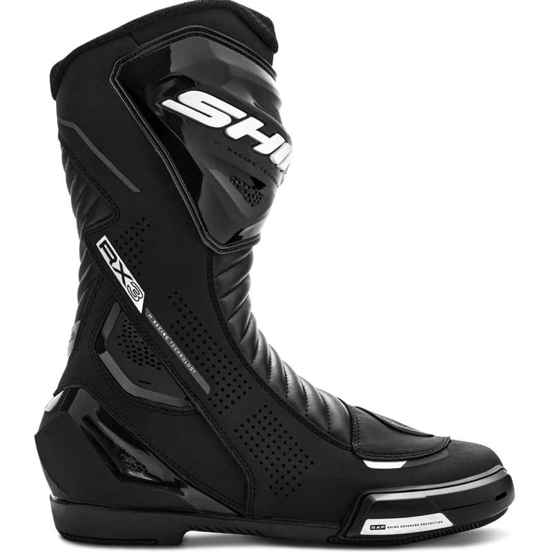 Bottes moto femme Shima RX-3 noir-blanc