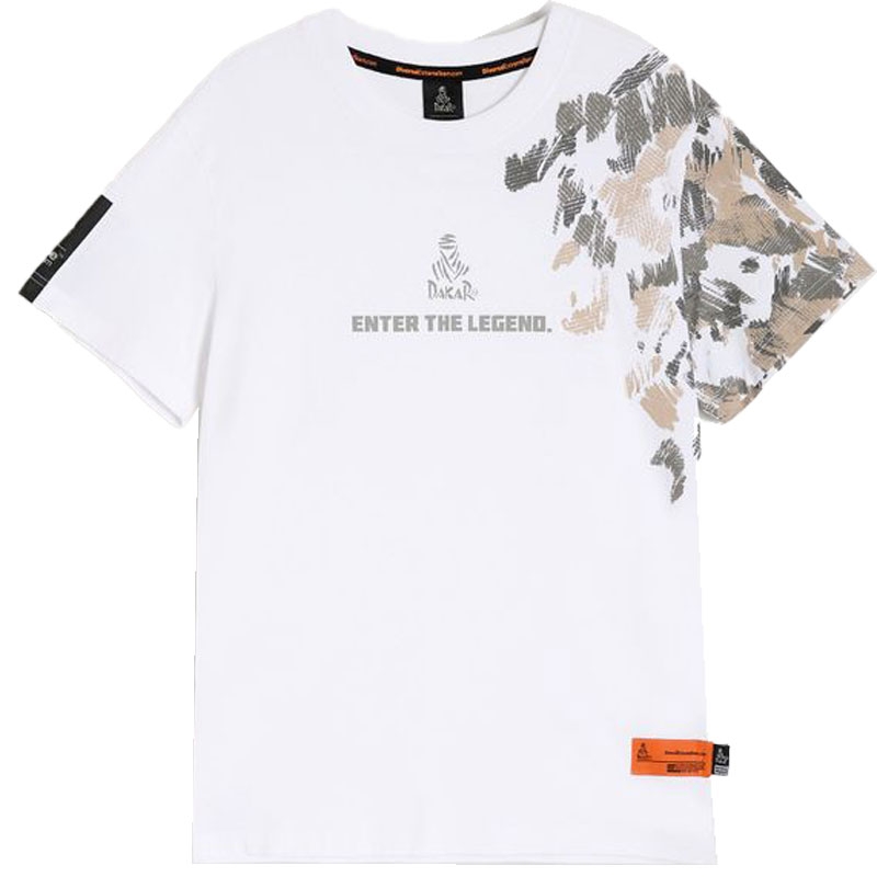 T-shirt blanc Dakar DES 0825