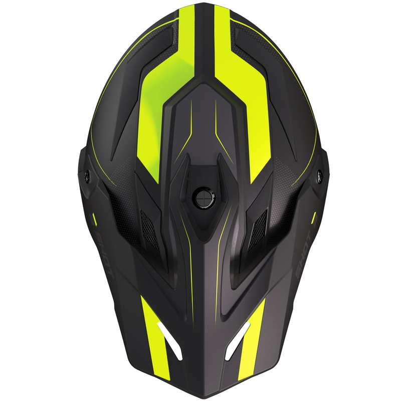 Enduro helma na motorku Shot Trek Max Vision Rally matná černo-fluo žlutá
