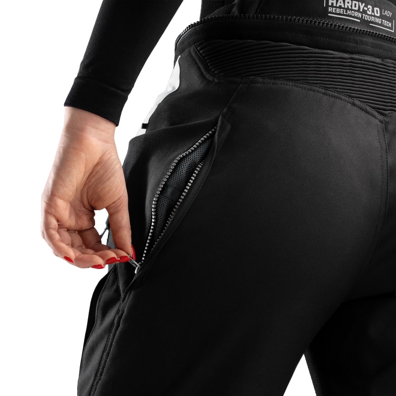 Pantalon moto femme Rebelhorn Hardy 3.0 noir-gris