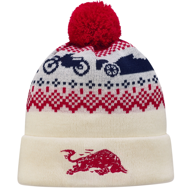 Bonnet Red Bull XMAS blanc-rouge