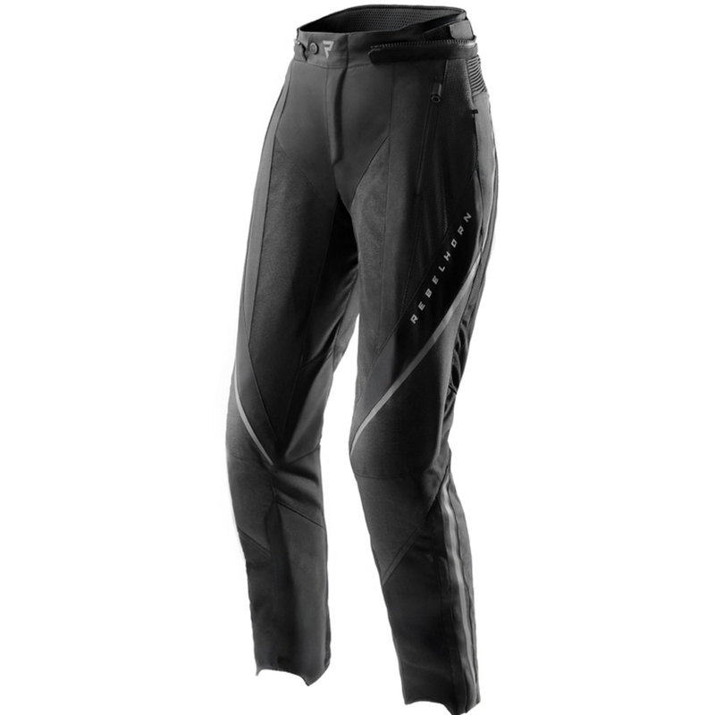 Pantalon moto allongé Rebelhorn Hiflow V pour femme noir