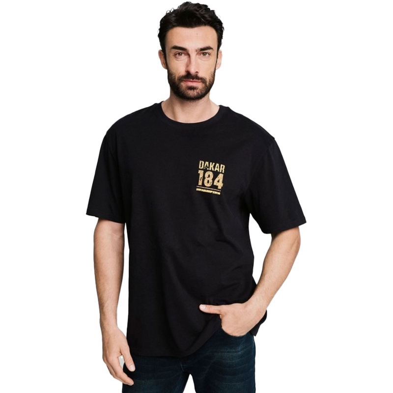 T-shirt Dakar Vintage A noir