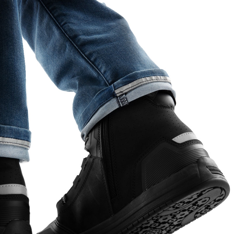 Jean moto monocouche Rebelhorn Revolt bleu délavé