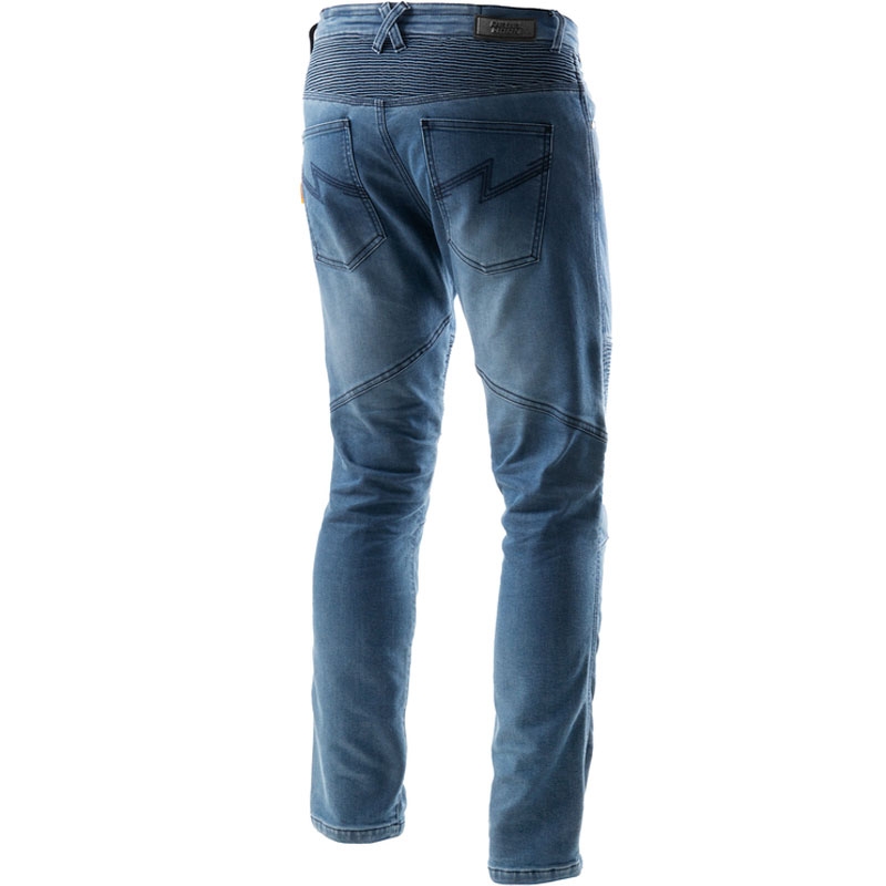 Jean moto Rebelhorn Revolt Monolayer bleu délavé