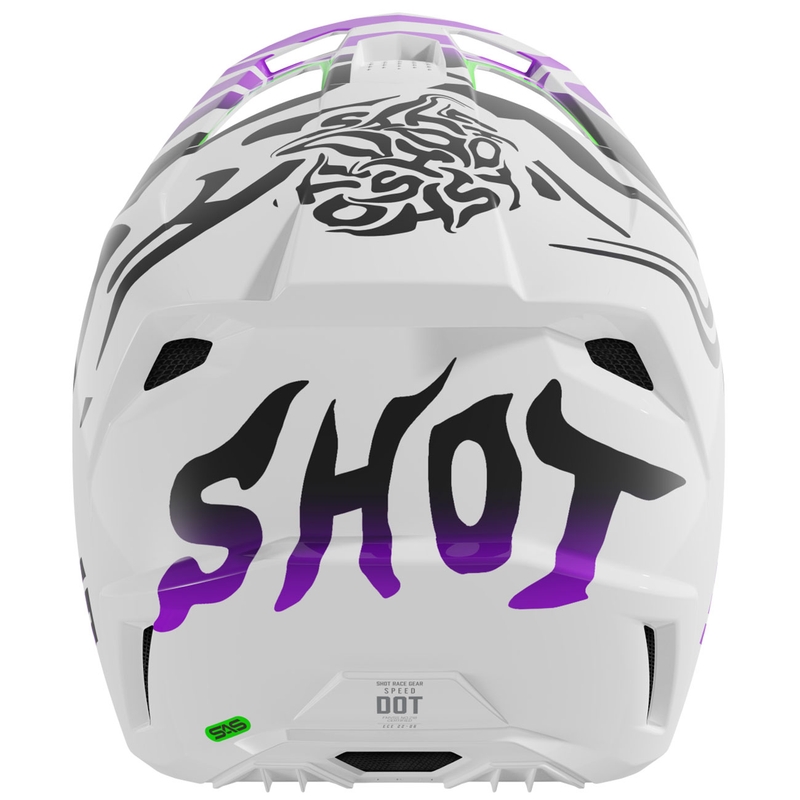Dětská motokrosová helma Shot Ghost fialová
