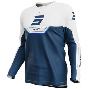 Maillot de motocross Shot Draw Daytona pour enfant, bleu