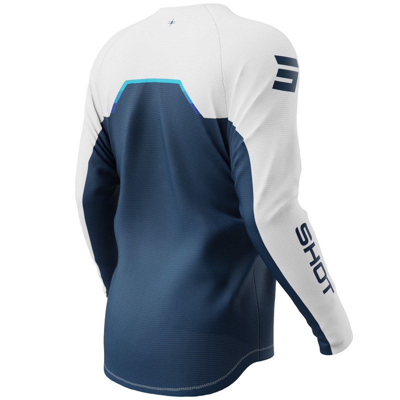 Maillot de motocross Shot Draw Daytona pour enfant, bleu