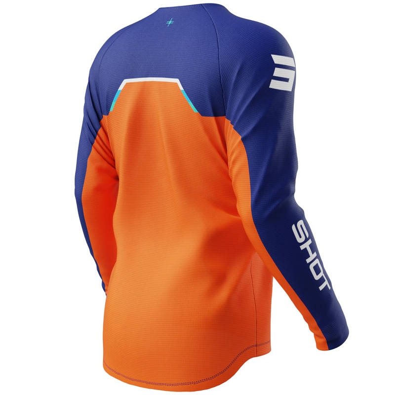 Maillot de motocross Shot Draw Daytona pour enfant, orange