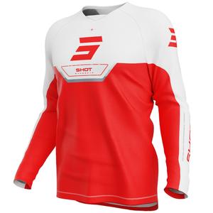 Maillot de motocross Shot Draw Daytona pour enfant, rouge