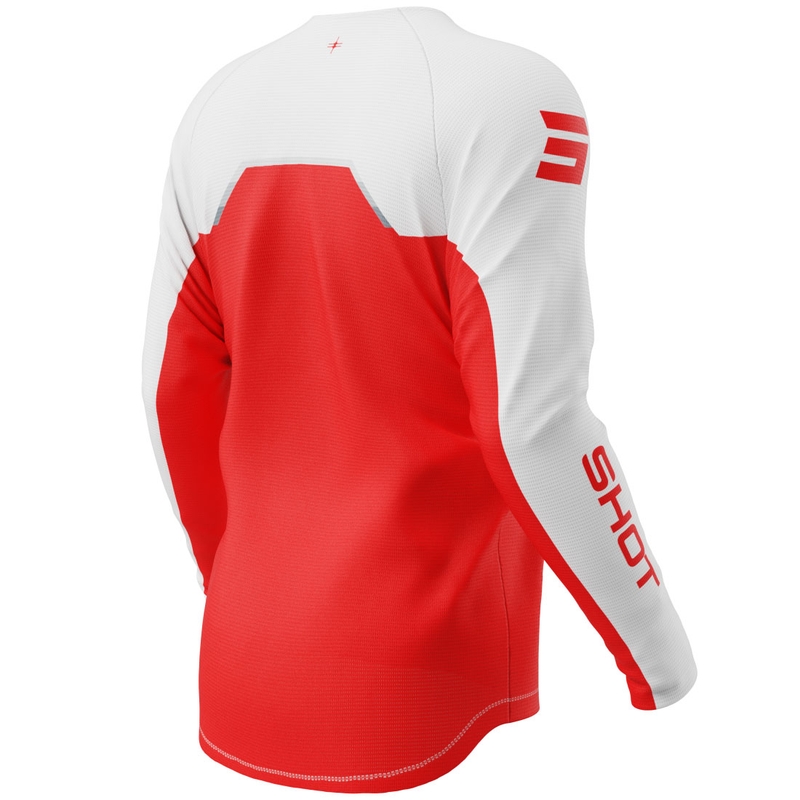 Maillot de motocross Shot Draw Daytona pour enfant, rouge