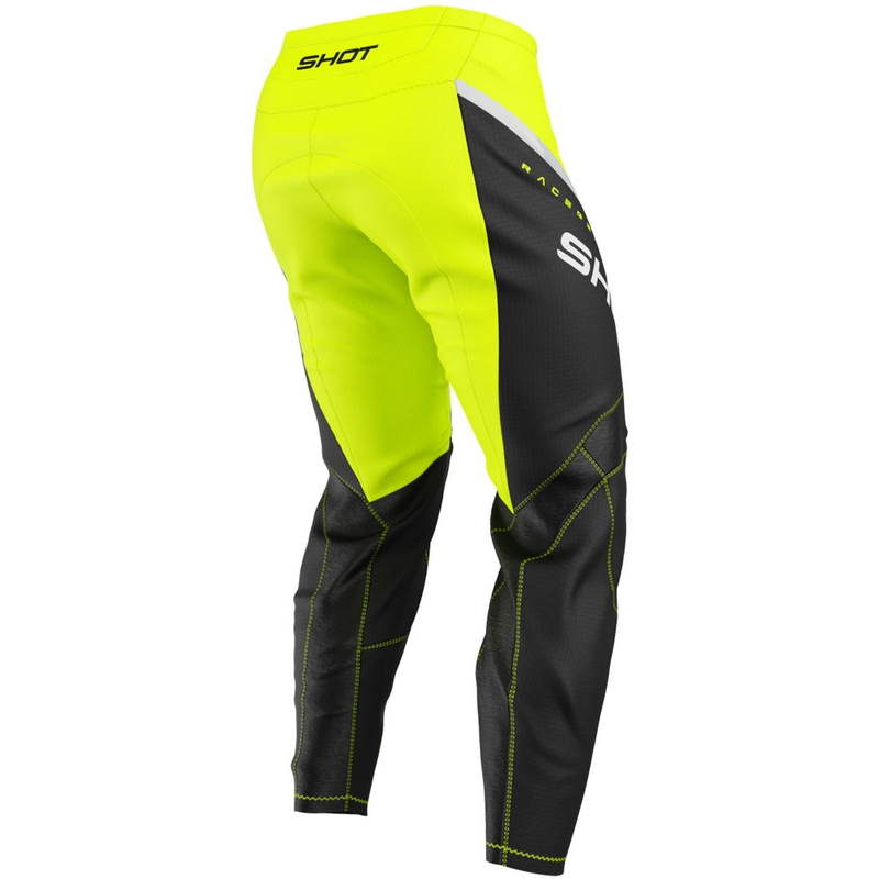 Pantalon de motocross Shot Draw Daytona pour enfant, jaune fluo